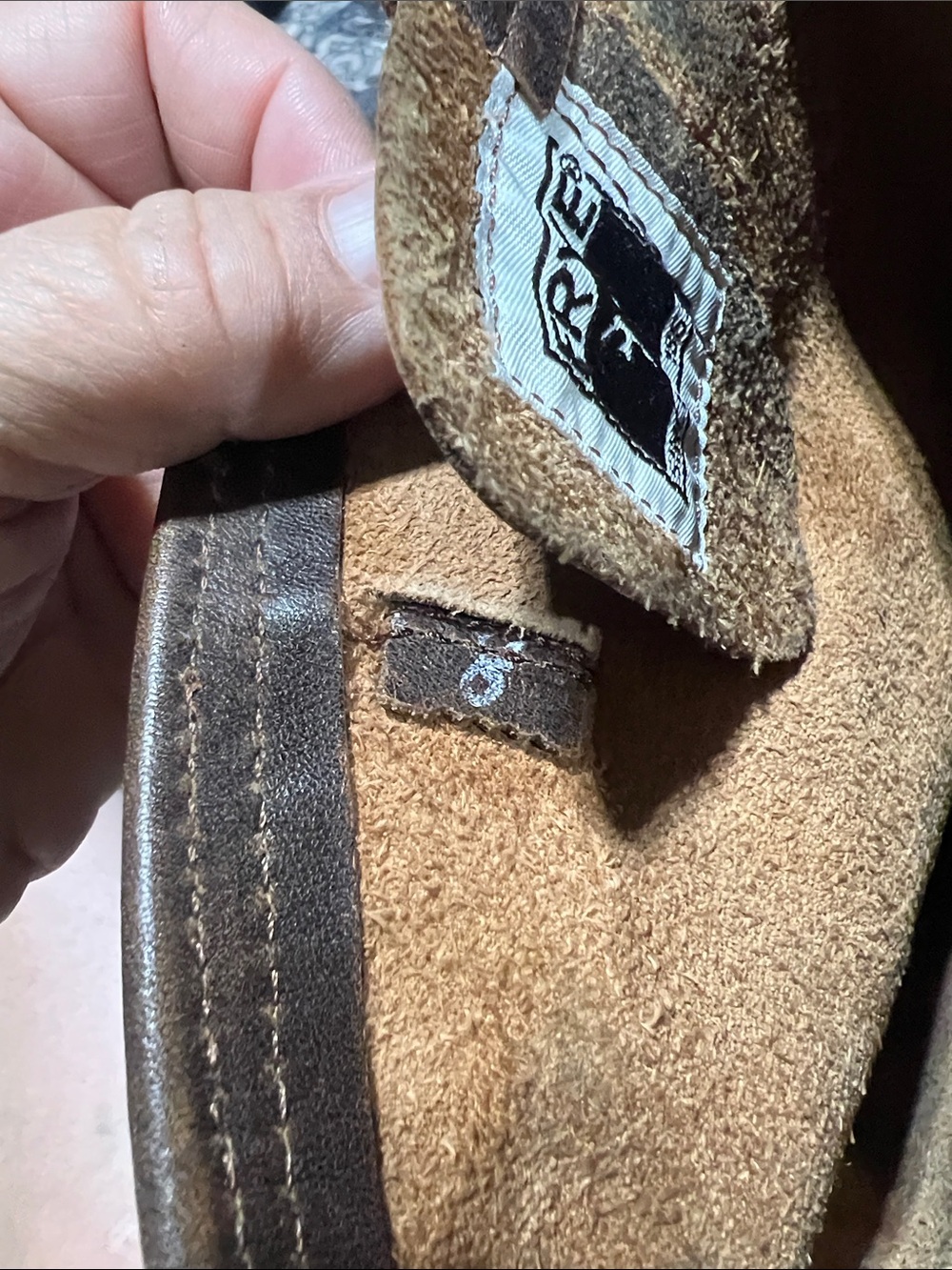 Brown Leather Frye Buckle Riding Boots Size 8 - Picture 8 of 8